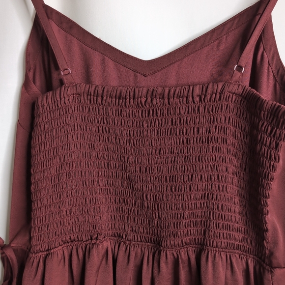 Garage Satin Wrap Dress with Adjustable Straps, Size M - Picture 4 of 6